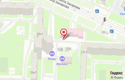 Арком на улице Маршала Захарова на карте