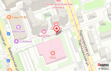 Фанспорт на Партизанской улице на карте