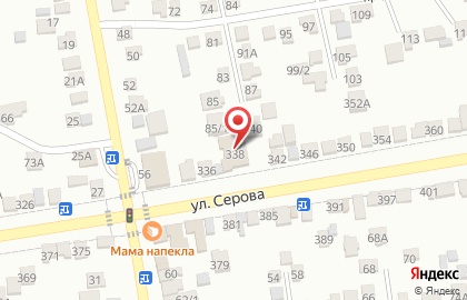 Торгово-производственное предприятие Сладкий рай на улице Серова на карте