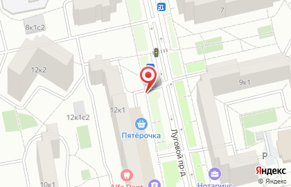 Русский холод в Луговом проезде на карте