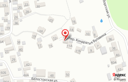 Автошкола Ягуар в переулке Кондратия Булавина на карте