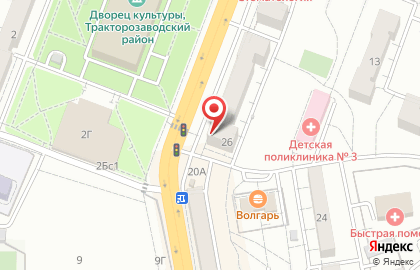 Магазин сантехнического оборудования Сантехстиль в Тракторозаводском районе на карте