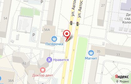 Киоск по продаже цветов на улице Автостроителей на карте