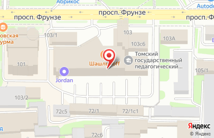 Интернет-магазин Б-Касса на проспекте Фрунзе на карте