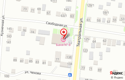 Банно-прачечные услуги на Театральной улице на карте