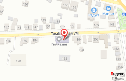 Гимназия, МБОУ на Тамбовской улице на карте