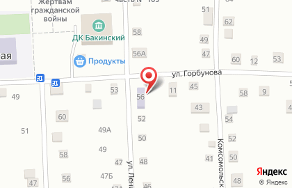 Детский сад №10 на улице Ленина на карте