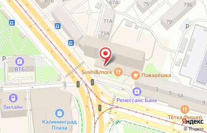 Гостиница Калининград в Калининграде на карте