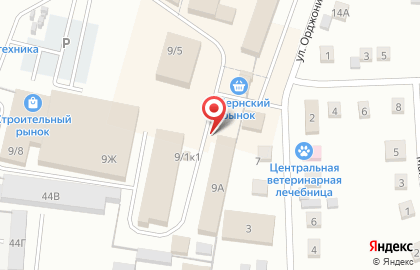 Киоск по продаже хлебобулочных изделий Хлебный теремок на улице Орджоникидзе на карте