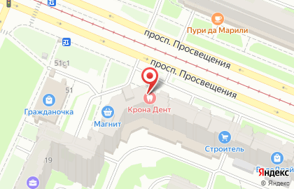 Фитнес-клуб Iilovesport на проспекте Просвещения на карте