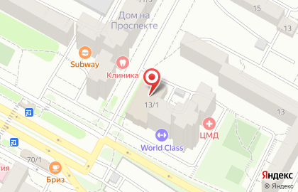 Химчистка-прачечная HAUSFRAU на проспекте Маршала Жукова на карте