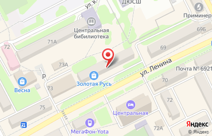 Магазин Универсад в Дальнереченске на карте
