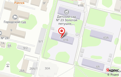 Детский сад Золотой петушок №23 на Октябрьской улице на карте