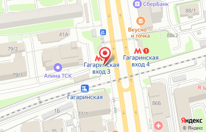 Киоск фастфудной продукции на Красном проспекте на карте