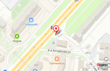 Киоск по продаже фастфудной продукции на проспекте Металлургов на карте