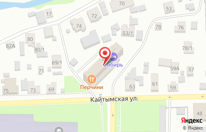 Гостиница Сибирь в Красноярске на карте