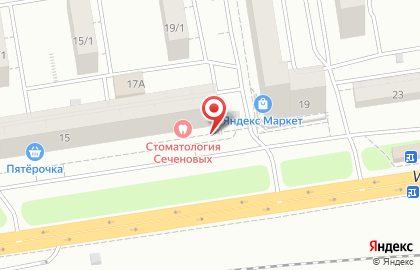 Продуктовый магазин Дворик на Интернациональной улице, 15 на карте