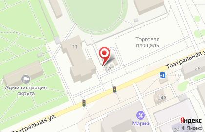 Магазин и киоск Русский хлеб на Театральной улице на карте