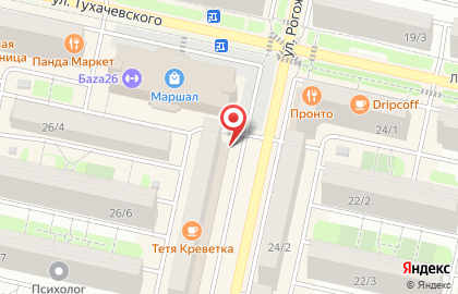 Универсальная мастерская на улице Тухачевского на карте