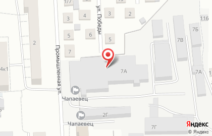 Чапаевский на Промышленной улице на карте