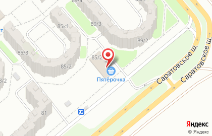 Спортивный магазин Спортизация.рф на Саратовском шоссе на карте