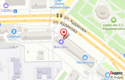 Ювелирный салон Serebro в Центральном районе на карте