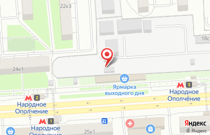 Магнолия на Октябрьском поле на карте