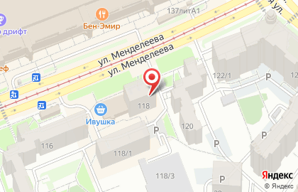 Амариллис на улице Менделеева на карте
