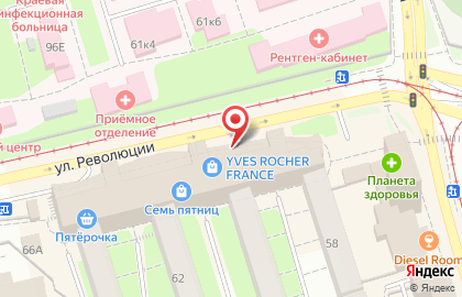 Часовой салон 59 Минут в Свердловском районе на карте
