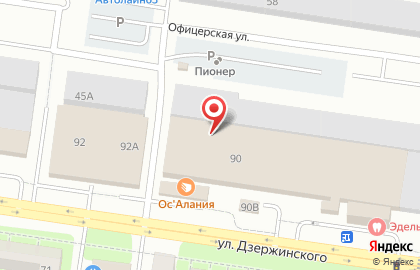 Акрис на улице Дзержинского на карте