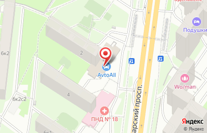 Мобильная шиномонтажная мастерская Shino24 на Пролетарском проспекте на карте