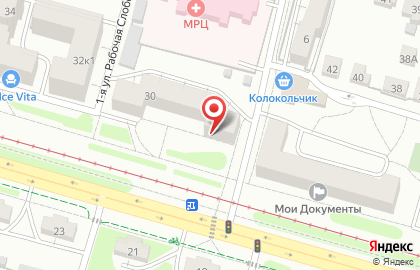Магазин детской одежды и игрушек Радуга на карте