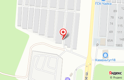 Гаражный кооператив Сокол в Ижевске на карте