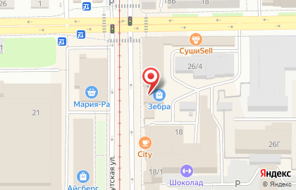 Торговый центр Зебра на проспекте Гагарина на карте