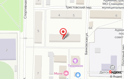 Перетяжка мебели в Сланце на карте