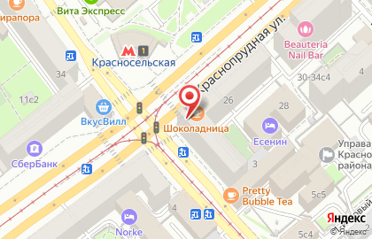 Салон красоты OK на метро Красносельская на карте