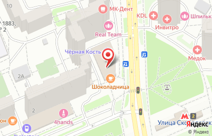 Ветеринарная клиника Ветпомощь «Любимчик» на улице Скобелевская на карте