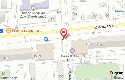 Фирменная розничная сеть магазинов Тюкалиночка в Центральном районе на карте