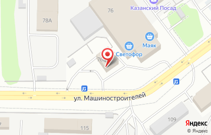 Автозаправка Мото на улице Машиностроителей на карте