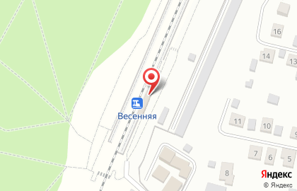 Весенняя, железнодорожная станция на карте