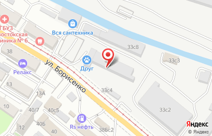Авангард на улице Борисенко на карте