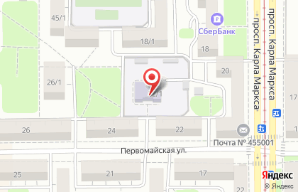 Детский сад №76 общеразвивающего вида на Первомайской улице на карте
