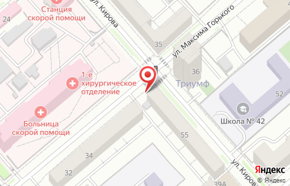 Парикмахерская в Кургане на карте