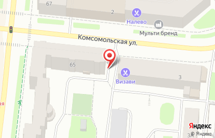 Парикмахерская Визави на Комсомольской на карте