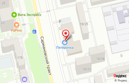 Дискаунтер Пятёрочка в 18-м комплексе на карте