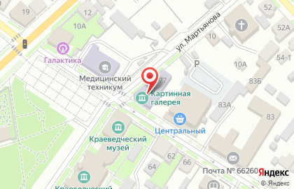 1C на улице Ленина на карте