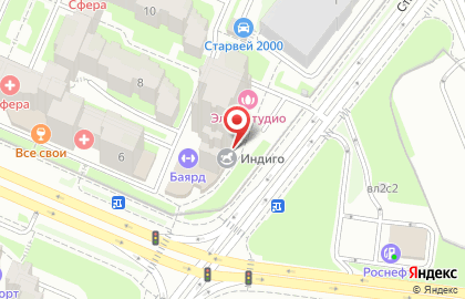 Языковой центр Лингвитания на Старокачаловской улице на карте