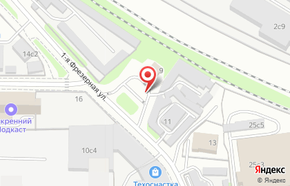 АЗС ЛУКОЙЛ на 1-й Фрезерной улице на карте