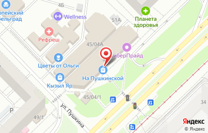 Детали стиля на проспекте Сююмбике на карте