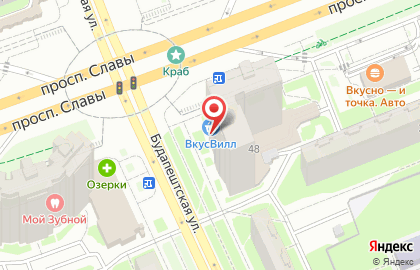 Магазин продуктов в Санкт-Петербурге на карте